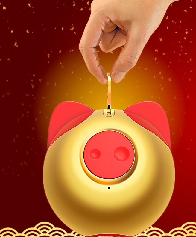 爆款小豬奇寶便攜無線音箱（富貴金）