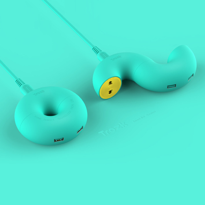 憶桐禮品特洛克甜甜圈多功能插座定制